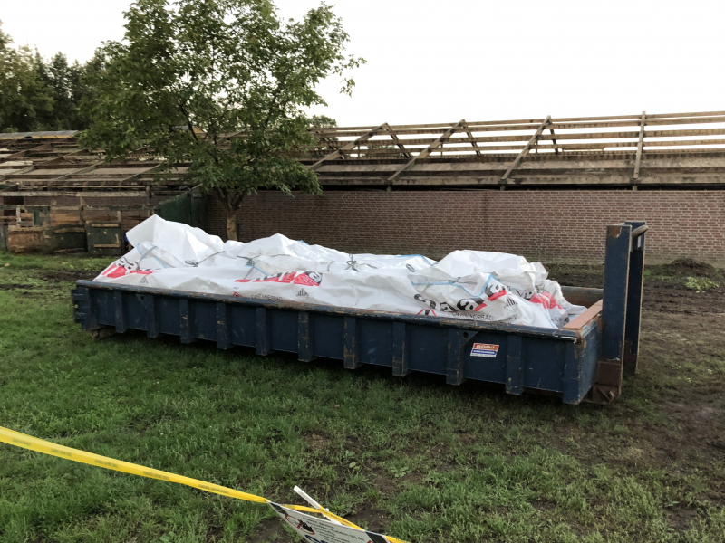 asbest sanering schuur